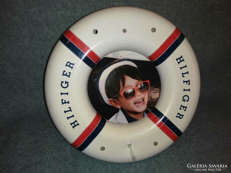 Hilfiger advertising wall or table picture, diameter 37 cm