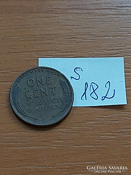 USA 1 CENT 1938  Kalászos penny, Lincoln, BRONZ  S182