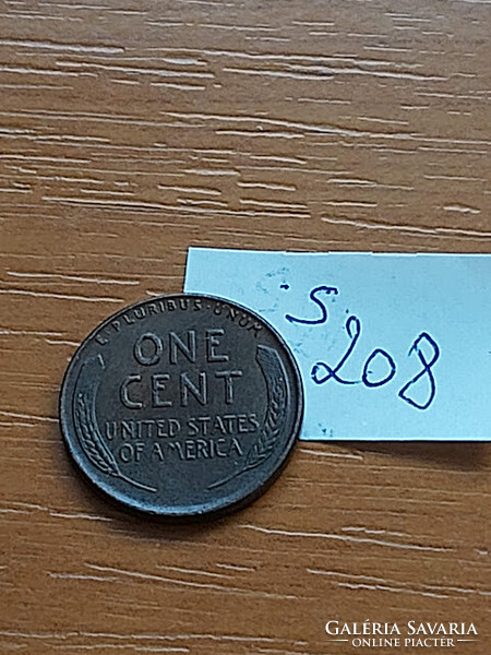 Usa 1 cent 1950 corn penny, lincoln, bronze s208