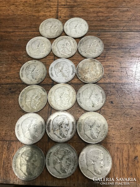Kossuth silver 5 forint coins
