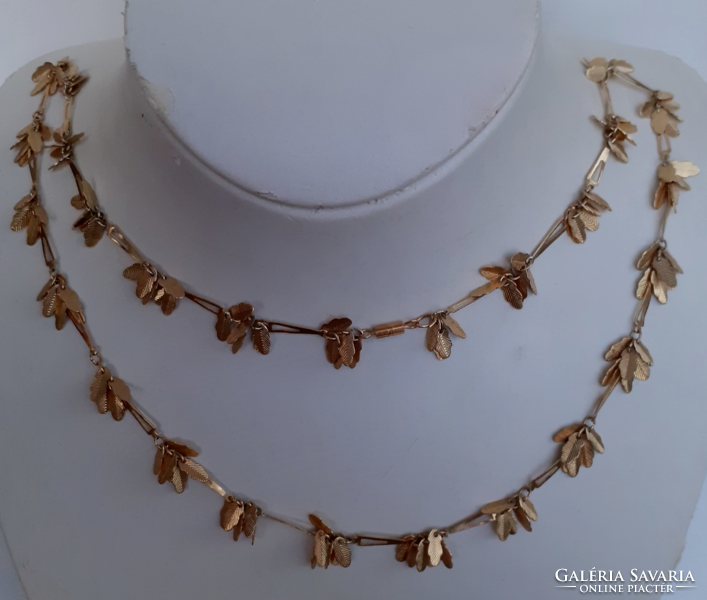 Gold-plated necklace collars