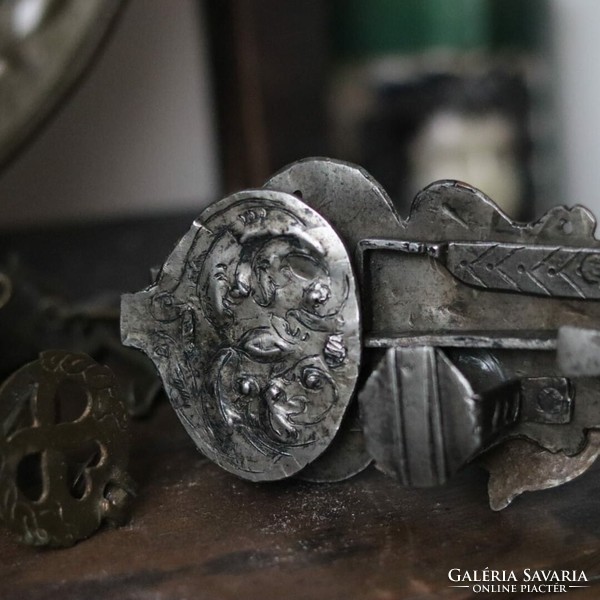 17-18. századi zár kulccsal - Antique forged lock with original key 17th/18th century