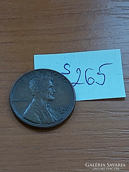 Usa 1 cent 1945 d mintmark 