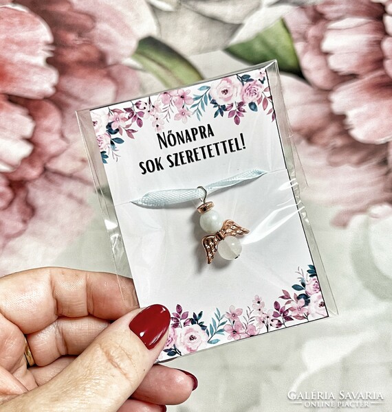 Small women's day gift - angel pendant