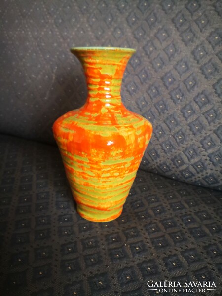 Gorka geza trickled glazed vase