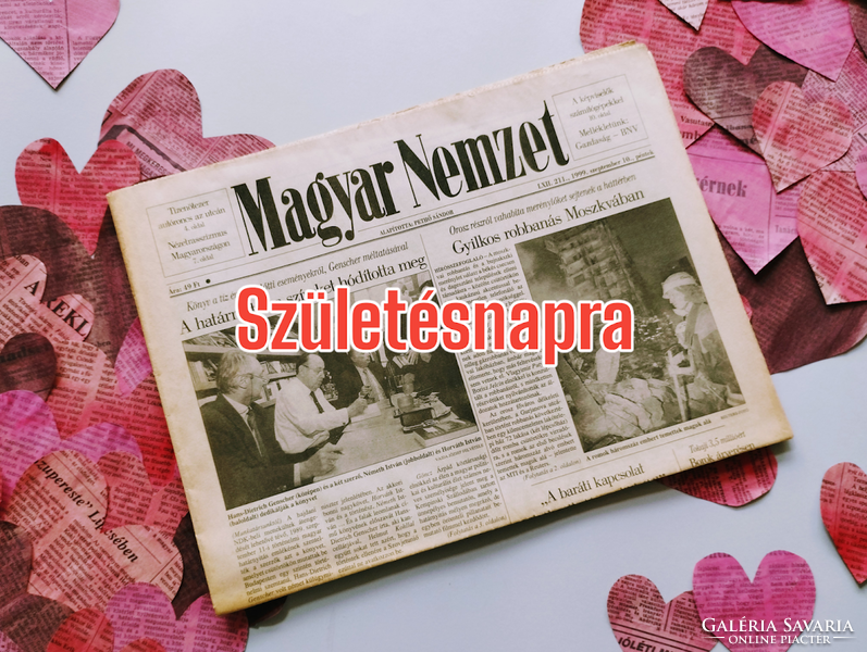 1972 március 26  /  Magyar Nemzet  /  eredeti újság szülinapra. Ssz.:  21663