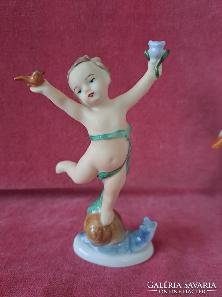 Ilmenau táncoló gyermek porcelán figurák