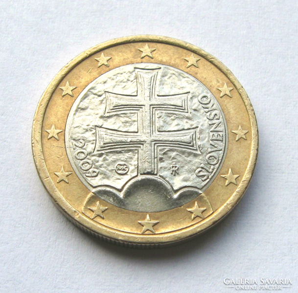 Szlovákia - 1 euró - 2009 - kettős kereszt