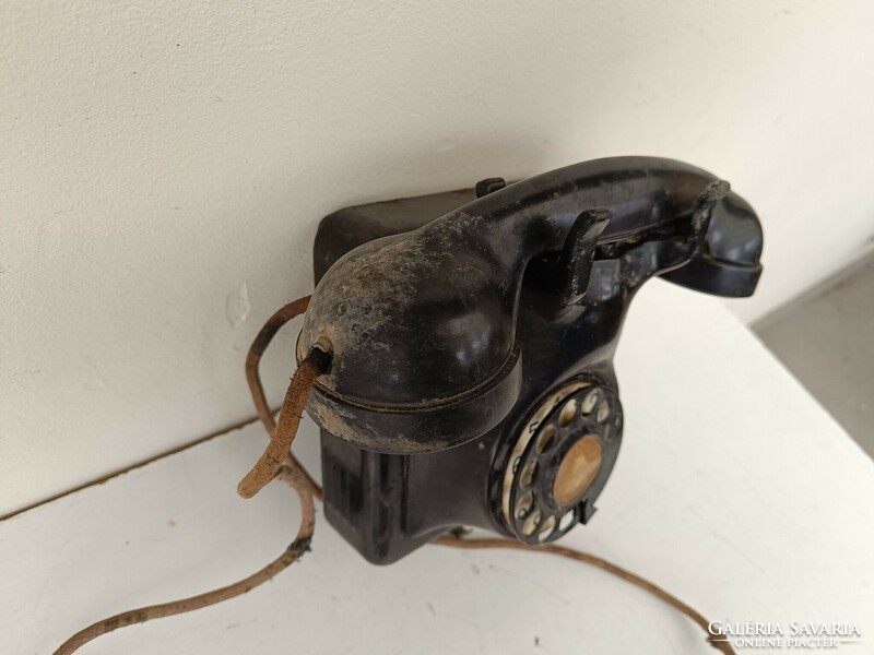 Antique wall dial phone device starožitný telefón damaged 618 8440