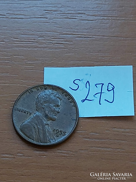 Usa 1 cent 1955 d mintmark 