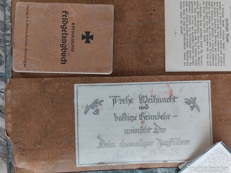 (K) metal folder with documents, German POW work?