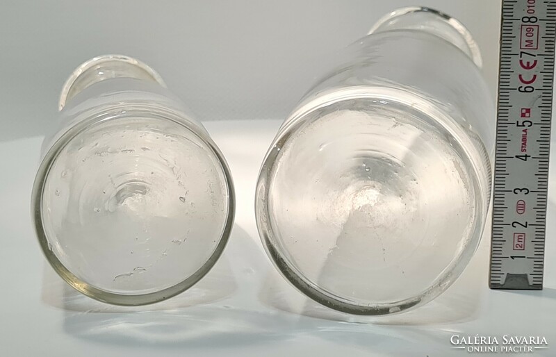 Colorless milk glass 2 pcs (2963)