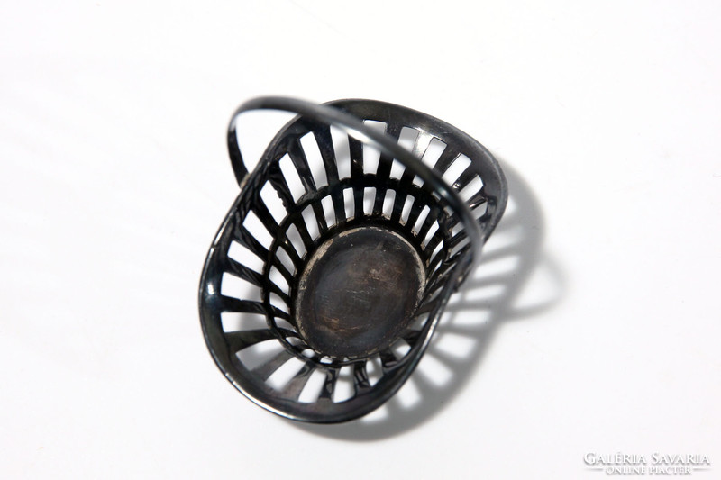1900. Martin Mayer Ezüst Gyűrűtartó Kosárka | Szecessziós Mini Füles Ékszertartó