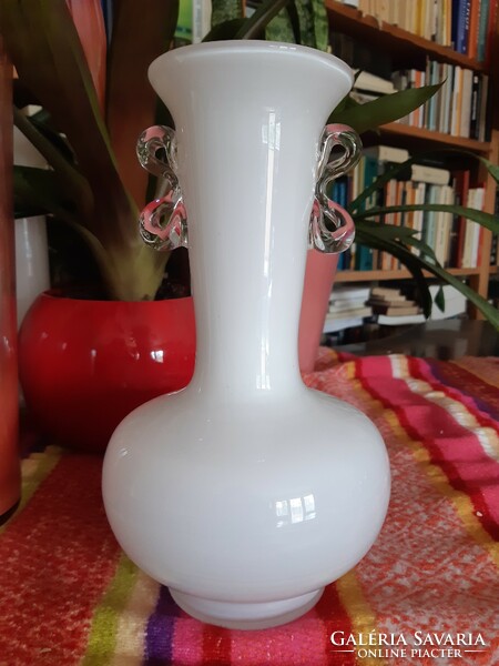 Vintage Polish glass vase by Jerzy Sluczan-orkus Tarnowiec