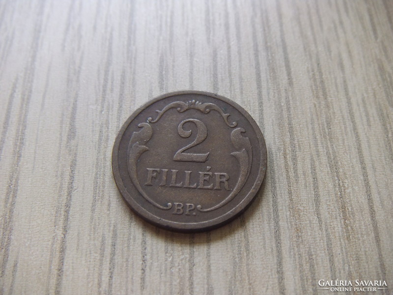 2 Filér 1937 Hungary