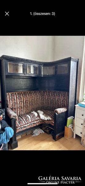 Curious corner sofa, corner cabinet, reading corner