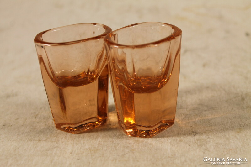 Antique bieder brandy glasses 2 cents (958)