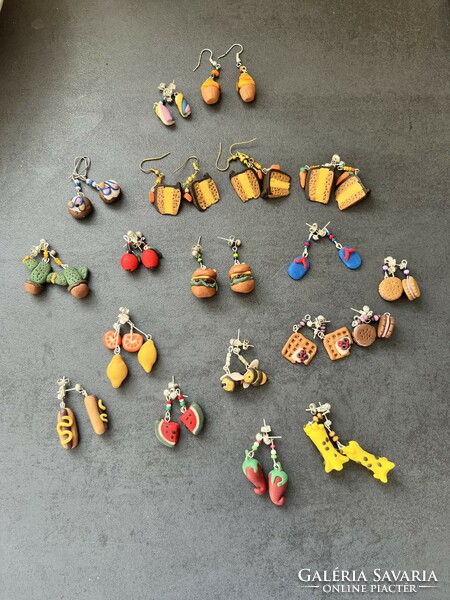 Handmade fun, colorful earrings