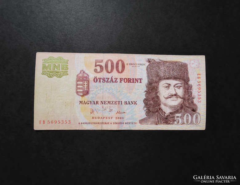 500 Forint 2006 EC, F+, emlékkiadás