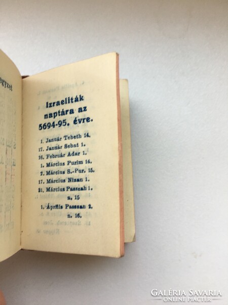 Dukesz paper store Szombathely mini wallet calendar 1934