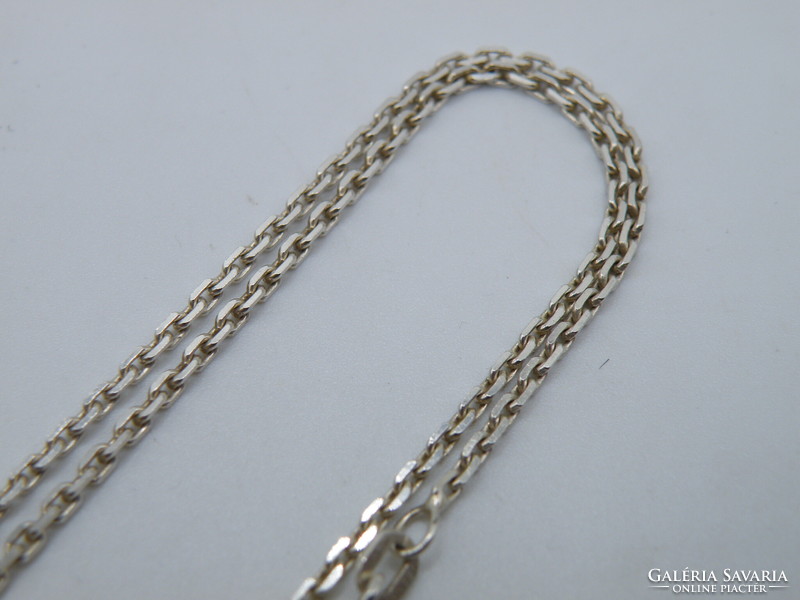 UK0316  925 Ezüst nyaklánc és áttetsző köves medál