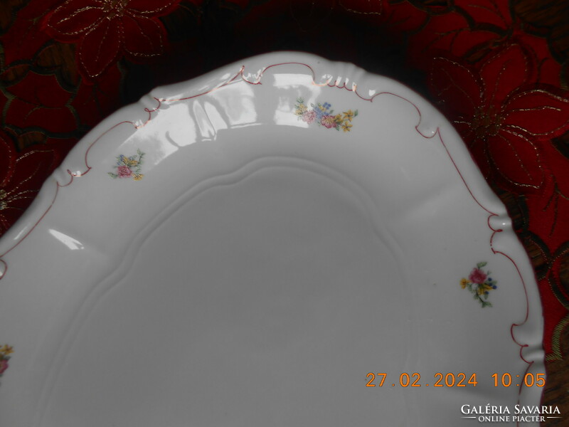 Zsolnay flower bouquet pattern roast / roast dish