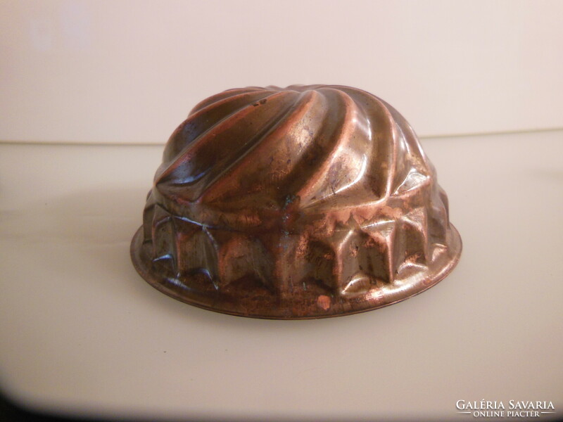 Kuglóf form - copper !!! - 11 X 4.5 - thick - German - flawless