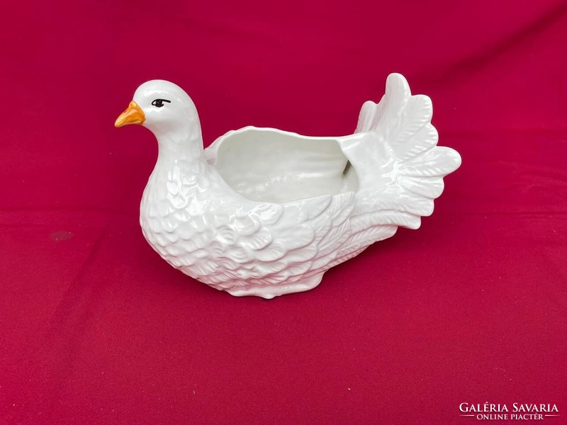 Beautiful porcelain dove flower pot
