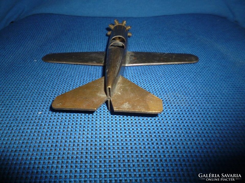 Old bronze airplane model