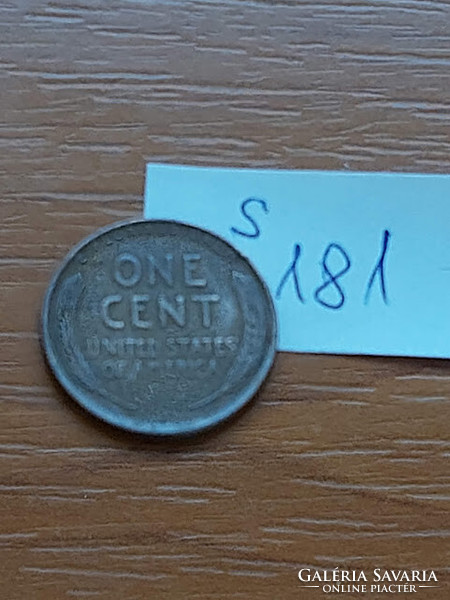 USA 1 CENT 1937  Kalászos penny, Lincoln, BRONZ  S181