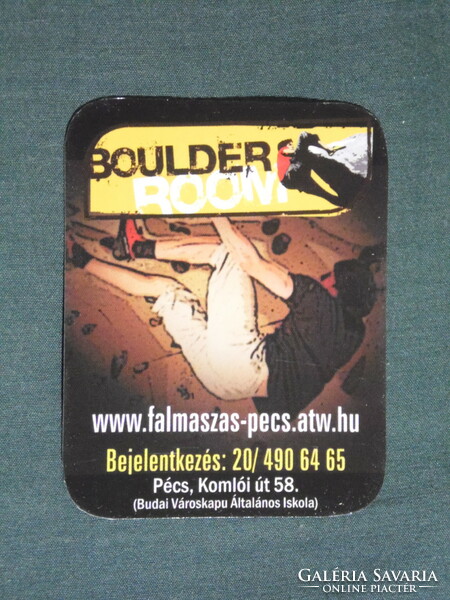 Card calendar, small size, boulder-k2 climbing wall room, Pécs, 2009, (6)