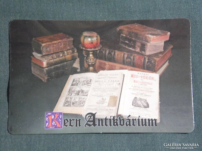 Card calendar, kern antiquarium, bookstore, Kecskemét, 2009, (6)