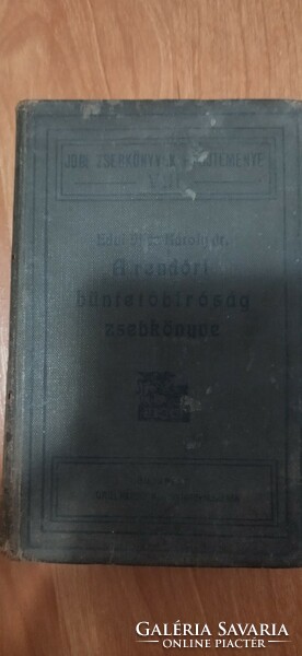 A rendőri büntetőbíróság zsebkönyve 1911