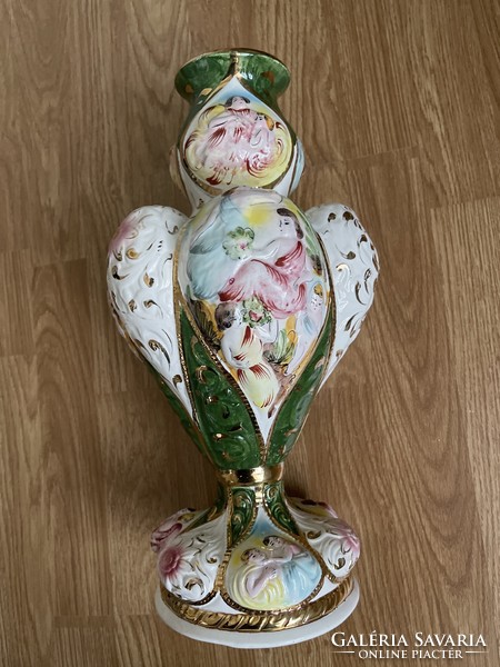 Nagy Capodimonte váza nagyon szép