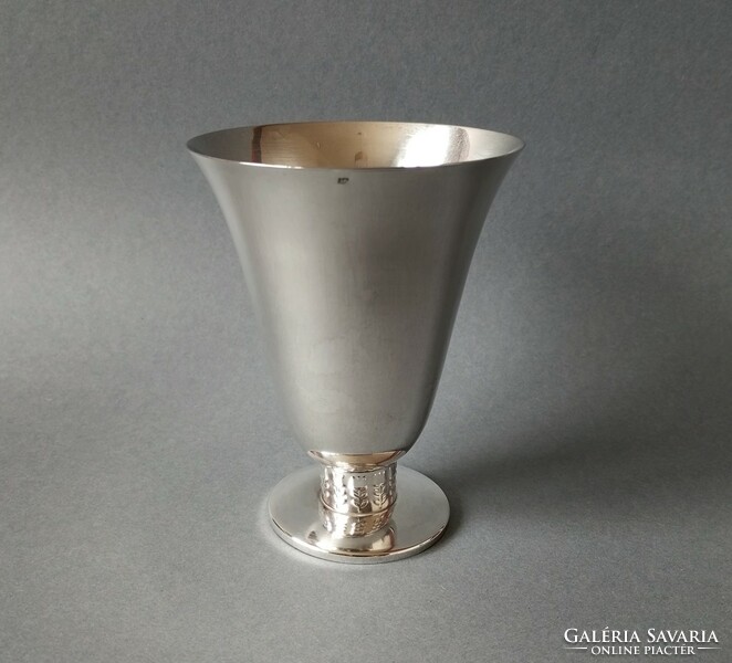 Hungarian art-deco 925 silver goblet, 1950s