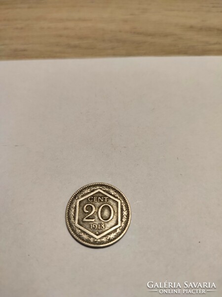 20 cent Olaszország 1918 pénzérme