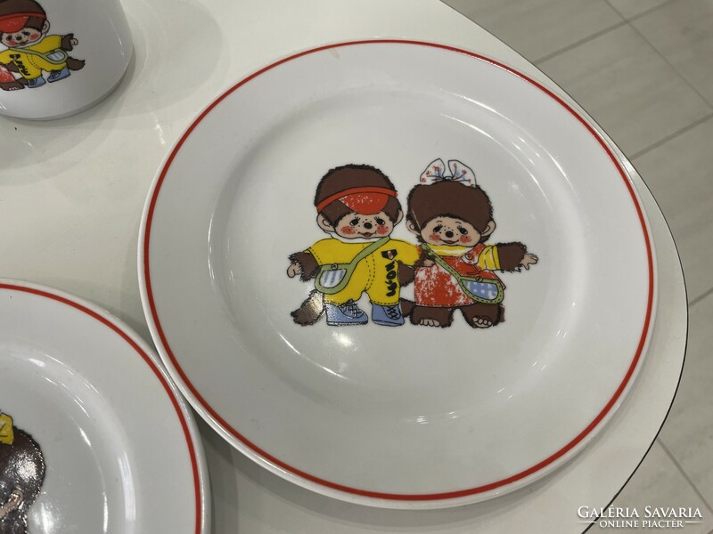 Zsolnay Moncsicsi children's breakfast set tableware fairytale figure porcelain