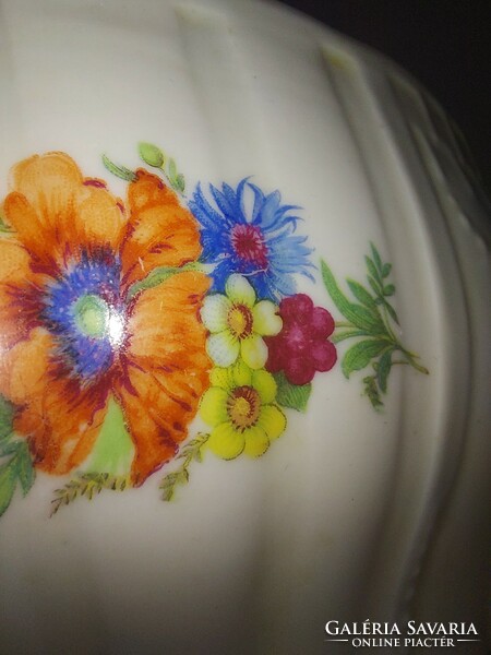 Zsolnay flower scone bowl, 21.5/8 Cm, structurally fine