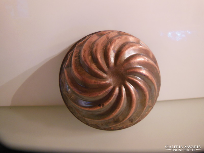 Kuglóf form - copper !!! - 11 X 4.5 - thick - German - flawless