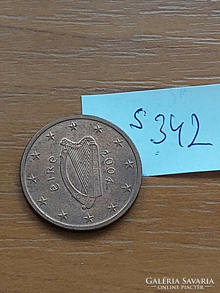 Ireland 5 euro cent 2004 steel copper plated, harp s342