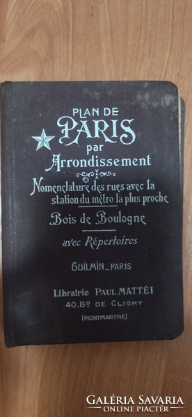 Plan de Paris par Arrondissement könyv