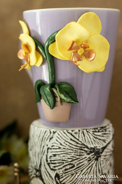 Orchid mug