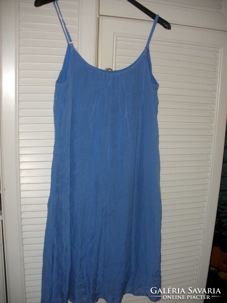Silk, 100% silk cornflower blue dress