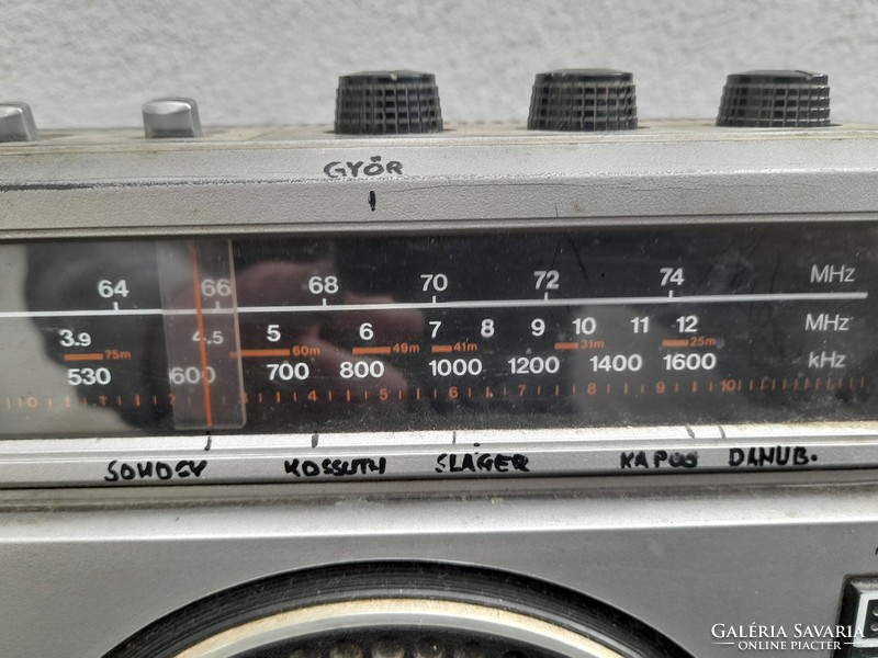 Retro working cassette recorder-radio