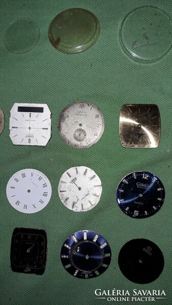 Antik régi és újabb óra karóra alkatrészek- SZÁMLAP SZERKEZET TOKOK + ÓRA- EGYBEN a képek szerint 16