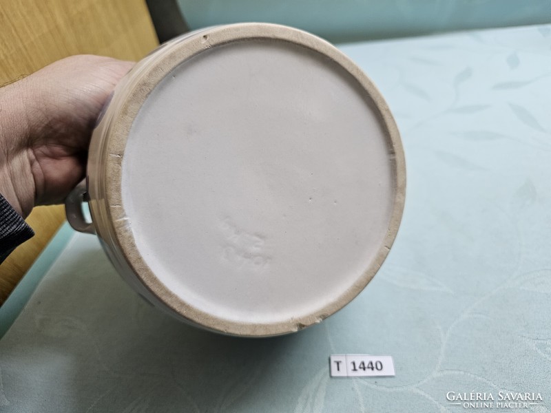 T1440 ceramic bowl with handle 12x16 cm