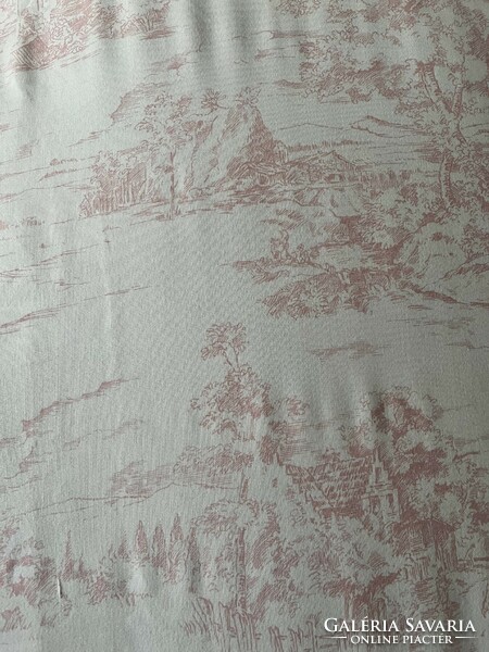 Ikea pale pink toile pattern single bed cover set with 2 large and 2 small pillows