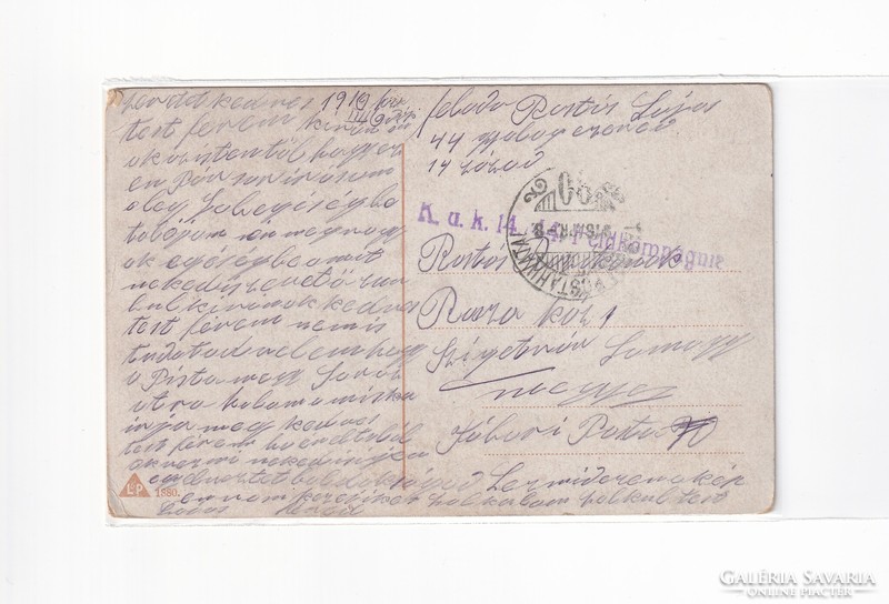 Hv: 92 religious antique greeting card 1910