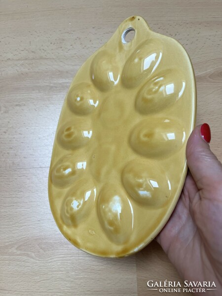 Egg offering ceramic bowl - festive