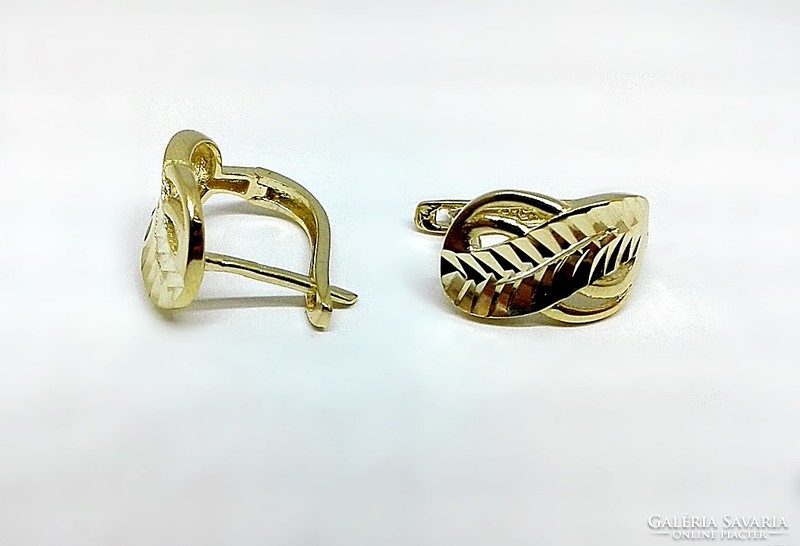 Infinity sign gold earrings (zal-au123389)